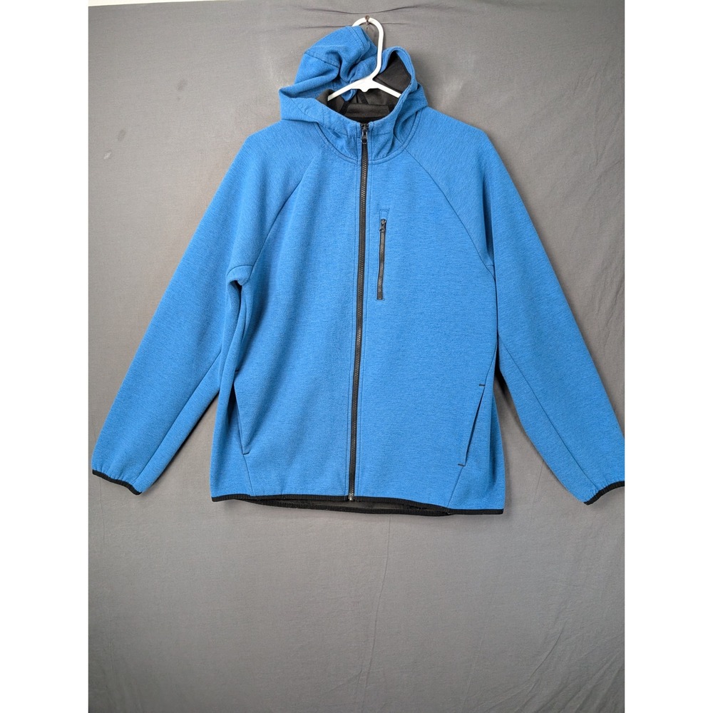 Russell Fusion Knit Blue Full Zip Hoodie Mens Medium RU31100027802